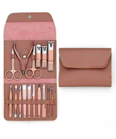 Jiklophg Manicure Kit 16 Pieces Spoon Ear Stainless Steel Nail Clippers Travel Manicure Scissors for Nails - Buy Online on GoSupps.com