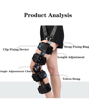 SFKLYU Hinged Knee Brace | Adjustable Post-Op Recovery Support for Men & Women - Optimal Stabilization for Surgery - Buy Online on GoSupps.com