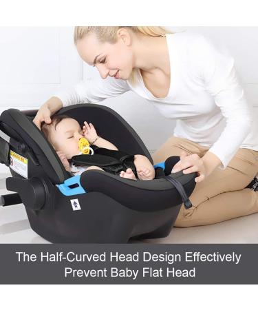 INFANZIA 2-in-1 Head & Body Supports for Baby - Extra Soft Stroller Cushion Pads, Car Seat Insert - Grey - Buy Online on GoSupps.com