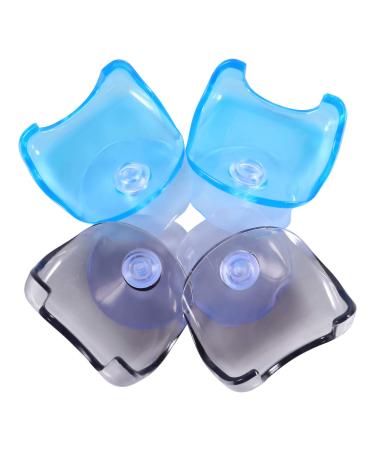 Housoutil 12 pc shaver holder clothes holder clothes hanger holder for razor holder razor stand Razor hanging razor shaver organizer suction cup resin