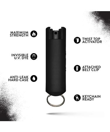 Quick Action Pepper Spray Keychain - Maximum Strength MC 1.44, Pepper Spray Range up to 16 ft, Made in USA by Guard Dog Light Pink/Lilac/Purple/Red/Teal/Black (8 Pack) - Buy Online on GoSupps.com