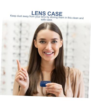 SewoArt Sweet Lens DUI - 4-Box Care Set for Colored Contact Lenses | Compact Storage Case with Mirror & Soaked Storage | Blue 6.5x4.5x2cm - Buy Online on GoSupps.com