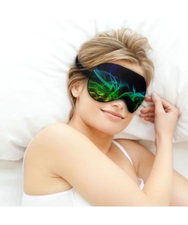 Colorful Smoke Sleep Mask for Women | Adjustable Eye Shades with Elastic Strap | Comfortable Night Sleep - Buy Online on GoSupps.com