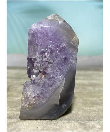 Amethyst Rough Stone Tower Amethyst Stones Natural Reiki Quartz Crystal Cluster Specimen Wicca Gift Geode Wand Home Crafts Decoration - Buy Online on GoSupps.com