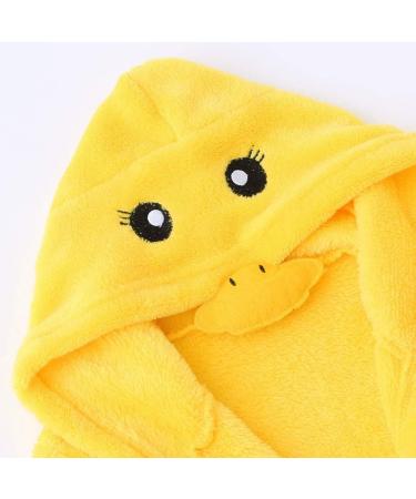 Baby Bathrobe & Shoes Set - Soft Terry Hooded Robe for Boys & Girls 6-12 Months | Cozy Fleece Swimming Robe in Yellow - Buy Online on GoSupps.com