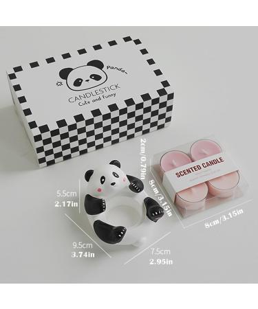 Scented Candles Gift Set - 4 Pack Natural Soy Wax Aromatherapy Candles with Panda Holder | Perfect for Christmas Anniversaries Birthdays & Mother's Day Gifts - Buy Online on GoSupps.com