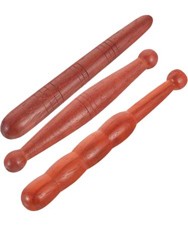 Solustre 15 STK Acupressure Stick - Portable Wooden Deep Tissue Massage Roller & Hand Foot Massager | International Shipping Available - Buy Online on GoSupps.com