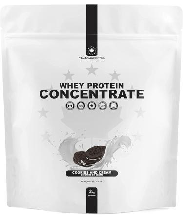 Canadian Protein Whey Concentrate 24g of Protein | 6 kg of Cookie and Cream Flavored Low Carb Keto Friendly Workout Recovery Drink | Protein Powder Rich in BCAA Amino Acids - Buy Online on GoSupps.com