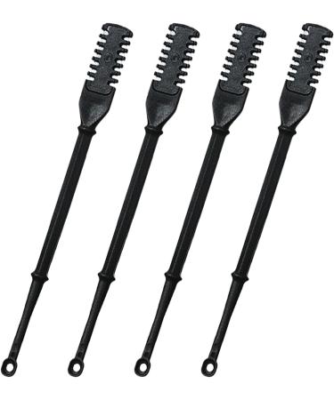 Manual Nose Hair Trimmer Nose Hair Shaver Manual 4 Piece Double Sided Nose Hair Trimmer Nose Hair Removal Device with Comfortable Grip for Business Travel Travel Dorm Rooms Black - Buy Online on GoSupps.com