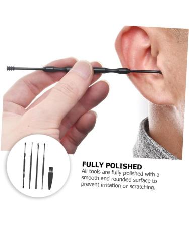 SHERCHPRY Ear Wax Clean Tool Ear Cleaning Kit Spring Spiral Design Safe for Families Easy to Clean - Buy Online on GoSupps.com