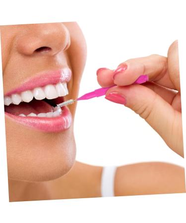 Minkissy 100 Pack Travel Toothbrush Set | Interdental Picks & Eyebrow Brushes for Braces | Portable Hygiene Essentials - Buy Online on GoSupps.com