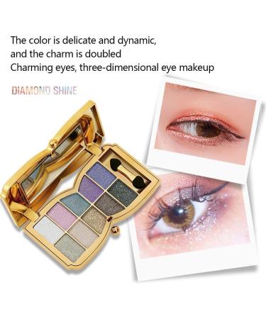 10 Colors Glitter Eyeshadow Palette Professional Makeup Glitter Eyeshadow Palette Waterproof Long Lasting Highly Pigmented Glitter Eyeshadow Palette - Buy Online on GoSupps.com