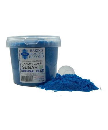 Baking Beauty and Beyond Premium Floss Sugar for Cotton Candy - Cotton Candy Flossing Sugar with Natural Ingredients Perfect for Every Occasion Bulk Floss Sugar 800g - Original Blue Flavour