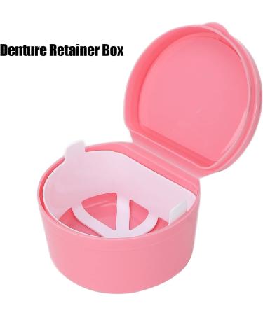 Buy 2Pcs Pink Denture Holder Case - Portable Partial Mouth Guard Container & Orthodontic Storage Box - Buy Online on GoSupps.com