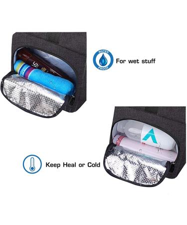 ROTOT Gym Duffel Bag with Waterproof Shoe Pouch - Weekend Travel Bag with Insulated Pocket | Black - Buy Online on GoSupps.com