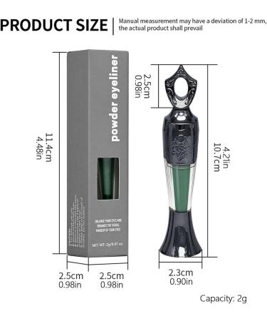 Eyeliner - Waterproof pencil smudge-proof powder | Natural eyeliner for women and girls handmade Arabic style for a sharp look intense color pigment - Buy Online on GoSupps.com