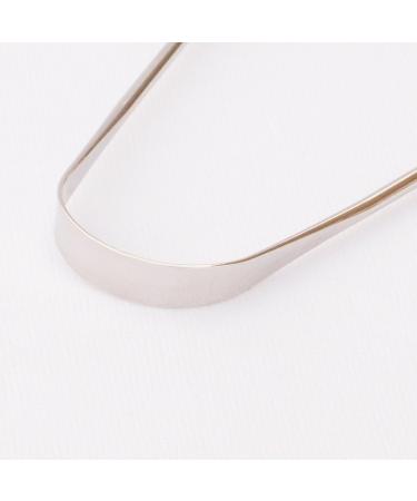 Wonder Care Tongue Cleaner Scraper with Brass Handle - Surgical Stainless Steel Sterilizable Tongue Brush Set (2 Pieces) - International Shipping Available - Buy Online on GoSupps.com