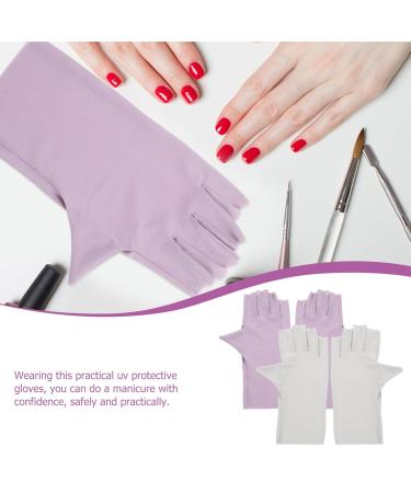 Beaupretty 2 Pairs Pink Gloves Protective Gloves for Manicure Uv Protection Gloves Nail Art Supplies Uv Nail Gloves Fingerless Gloves Sun Protection Gloves Nylon Summer Nail Supplies - Buy Online on GoSupps.com