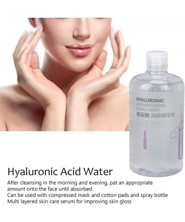 Hyaluronic Acid Water Deeply Hydrating and Moisturising Hyaluronic Acid Face Toner Liquid Hydrating and Invigorating Face Serum for Dehydrated Sensitive Skin Facial Care 500ml - Buy Online on GoSupps.com