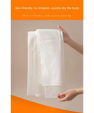 Haoyf Large Disposable Bath Towels - 60cm x 120cm - White Towels for Beauty Salons - 25 Tablets - International Shipping Available - Buy Online on GoSupps.com