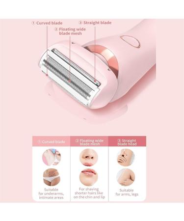 Duskofficial Razor Dusk Official Electric Razor The Glide Pro 3.0 Premium Shaver 2 in 1 Electric Waterproof Shaver Razors for Women Ipx7 Wet & Dry for Leg Arm Underarm Pubic Area (Pink) - Buy Online on GoSupps.com