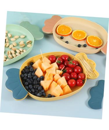 Alipis 3pcs Dried Fruit Plate Food Tray Home Decor Serving Bowl Plastic Cupcake Tray Candy Desktop Disk - Buy Online on GoSupps.com