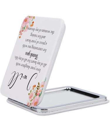 Mother of the Bride/Groom Gift: Mother in Law Pocket Mirror | Wedding Day Keepsake & Thank You Gift | Bridal Shower Keepsake for Woman - Buy Online on GoSupps.com