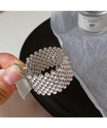 3Pcs Rhinestone Hair Claw Clips for High Ponytail - Decorative Ponytail Holder Accessories for Women - Buy Online on GoSupps.com