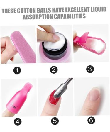 NOLITOY Organic Cotton Balls for Nail Care | 3 Manicure Tools & Pet Care | Bulk Cotton Balls for Nail Polish Remover - Buy Online on GoSupps.com