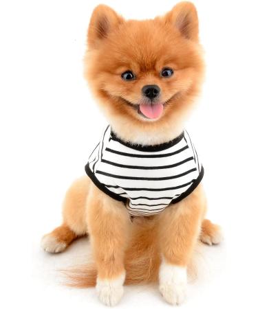 Smalllee Lucky Store | Stylish Summer Striped T-Shirts for Small & Medium Dogs & Cats - Perfect for Yorkies & Chihuahuas - Buy Online on GoSupps.com