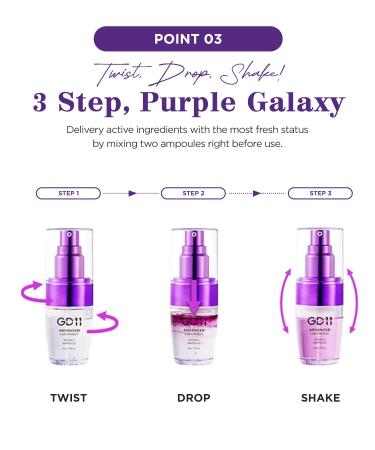 GD11 Advanced Lab Energy Double Ampoule 1.01 fl.oz | Anti-Aging Facial Serum with Stem Cell Extract & Hyaluronic Acid | Hydrating Skin Serum for Regeneration Elasticity & Wrinkle Reduction - Buy Online on GoSupps.com