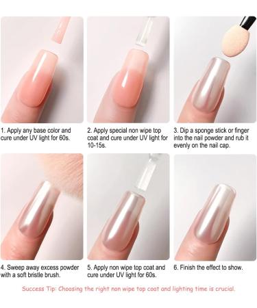 Buy 2Pcs Moonlight White Chrome Nail Powder - Aurora Pearl Holographic Glitter for Stunning Nail Art Design - 1g/Jar - Buy Online on GoSupps.com