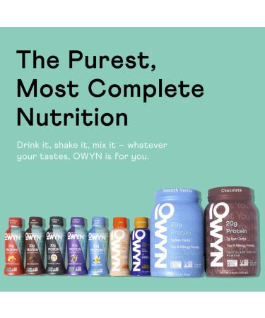 OWYN Vegan Protein Powder 20g Plant Based Protein with Probiotics, Superfoods Greens, Pea, Chia seeds, Pumpkin Seed Blend - Chocolate 2 LB | Non-GMO, Gluten-Free, Dairy-Free - Buy Online on GoSupps.com