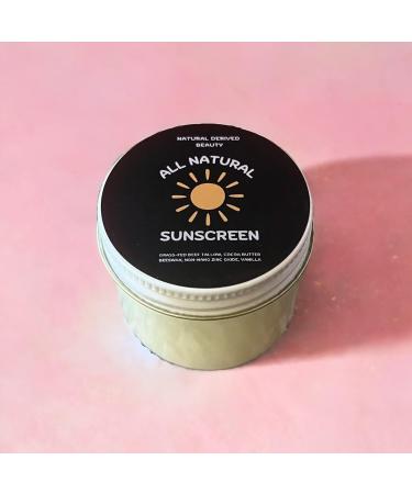 Beef Tallow & Zinc Sunblock | SPF 35 Tallow Sunscreen | Reef Safe & Water Resistant | Organic 100% Grass Fed Tallow Moisturizer (2oz - Buy Online on GoSupps.com