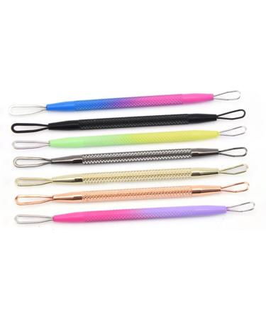 7pcs Double-headed Extrusion Ring Pimple Tools Pore Cleaner Pimple Removers Pimple Needle Cosmetic - Buy Online on GoSupps.com