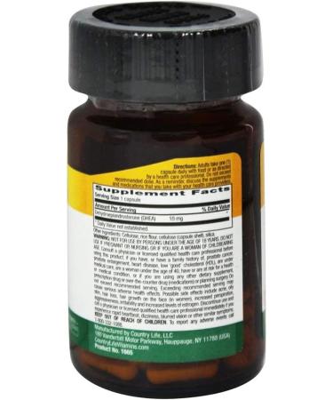 Country Life DHEA 10 mg - 50 Vegan Capsules for Hormonal Balance & Wellness - Buy Online on GoSupps.com