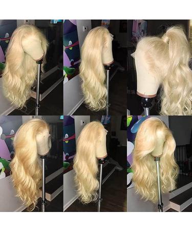28 Inch Blonde 613 Body Wave Lace Front Wig - Pre Plucked Human Hair with Baby Hair - Buy Online on GoSupps.com