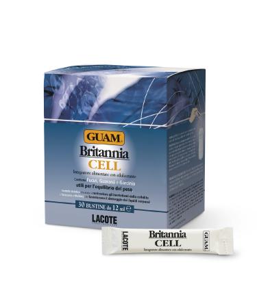 Guam Britannia Cell Dietary supplements with sweeteners peach taste supported in reducing cellulite unregids made in Italy pack with 30 bags