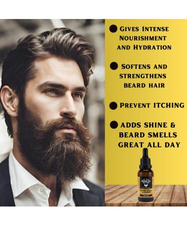 Beard Oil (Vanilla Coffee) - Premium Quality 100% Natural & Made in Canada | 30ml - Nourish & Style Your Beard - Buy Online on GoSupps.com