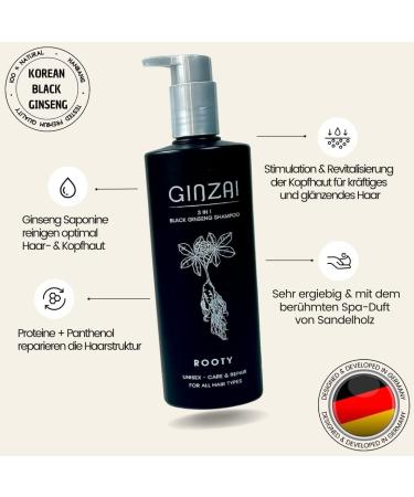 GINZAI Hair shampoo 500 ml & conditioner 300 ml in a set Korean cosmetics to strengthen the hair roots moisture care and hair conditioner for shiny hair hair treatment care product - Buy Online on GoSupps.com