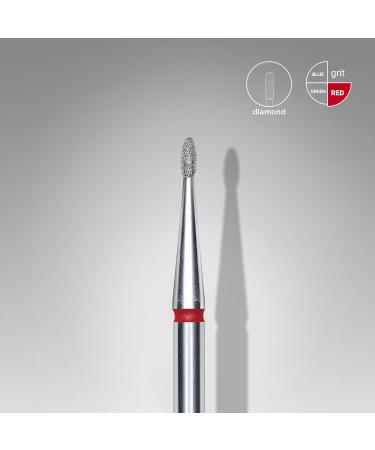 STALEKS PRO - Diamond Bit - Kidney Rounded (Red Ring) I Attachment for Nail Cutters I Grinding Attachment for Electric Grinding Equipment I Nail Drill Bit for Apparative Manicures and Pedicures - Buy Online on GoSupps.com