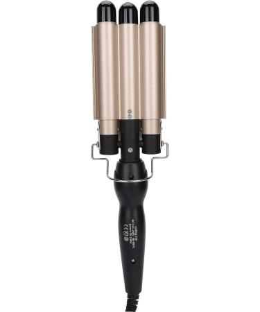 Electric Hair Waver Fast Heating 3 Barrel Curling Iron Wand Adjustable Hair Curler Waver Crimper Hair Styling Tool Hair Curling Wand (Gold 22mm) - Buy Online on GoSupps.com