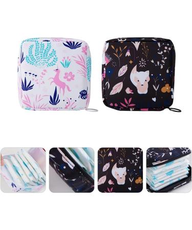 HEALLILY Portable Sanitary Napkin Bag | Cartoon Menstrual Pads Travel Pouch - 1pc - International Shipping - Buy Online on GoSupps.com