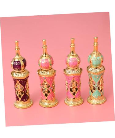 VINTORKY Refillable Glass Perfume Bottle Empty Essential Oil Bottle Middle Eastern Decor Crystal Glass Perfume Container Glass Vials Cosmetic Refillable Bottle Containers Arab Woman Dubai - Buy Online on GoSupps.com