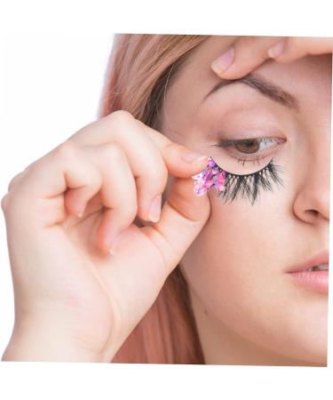 minkissy 1 Pair Fake Eyelashes Color Lashes Extension Glitter Lashes Eyelashes Colorful Rainbow Eyelashes Black Decor False Lashes Glitter False Eyelashes Halloween Fiber 3d Extend - Buy Online on GoSupps.com