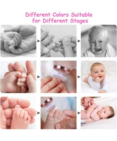 Vicloon 4-in-1 Electric Baby Nail Trimmer Kit - Pink | Safe Manicure Set for Newborns & Toddlers - Buy Online on GoSupps.com