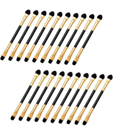 Didiseaon 60 Pcs Double Ended Eyeshadow Brush Precision Eye Shadow Brush Makeup Eyeshadow Brush Eye Shadow Brush for Makeup Eye Makeup Tool Eye Makeup Brush Small Eyeshadow Brush Eye Brush 12.50X0.50X0.50CMx3pcs Goldenx3pcs - Buy Online on GoSupps.com