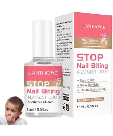  Tebinzi Anti-Nail Biting Liquid | 15ml Anti-Nail Care Liquid Effective Nail Polish - Stop Prevention Nail Polish Multi-purpose scientific nail polish for nail care Tebinzi - Buy Online on GoSupps.com