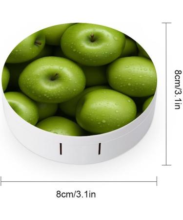 Buy Green Apples Water Drop Contact Lens Case with Mirror - Cute & Portable Travel Kit for Eye Care - Buy Online on GoSupps.com