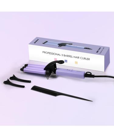 Mini Hair Waver for Short & Medium Hair - 13MM Curling Iron - Lightweight & Travel-Friendly - Purple - Buy Online on GoSupps.com